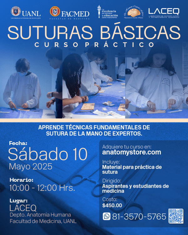 Suturas Básicas - Sábado 10 de mayo - 10:00  a 12:00 hrs. - Imagen 2